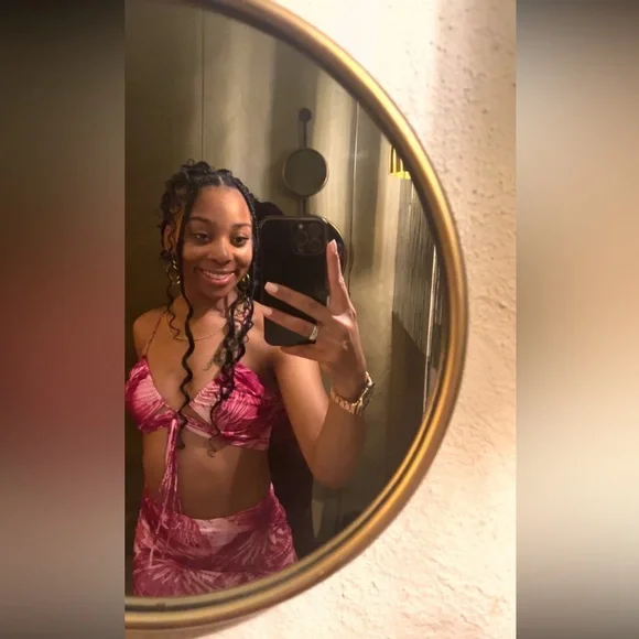 Bahama Mama Tropical Skirt Set - Fuchsia/combo - Picture 6 of 7